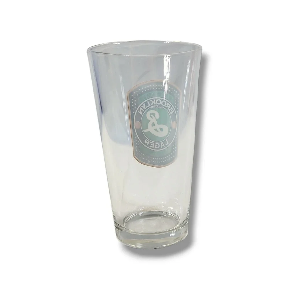 BROOKLYN LAGER The Pre-Prohibition Beer Pint Glass 16 oz.‎ Carlsberg Beer Co.